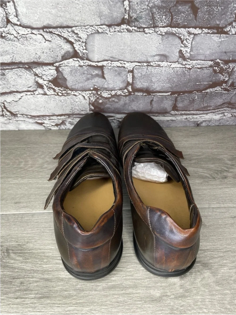 Bruno Verri Brown Leather Metallic Triple Strap Driving Loafer Shoes Men 42EU
